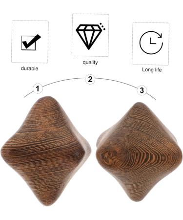 Minkissy 4-Piece Wenge Health Ball - Thai Wooden Massager for Hand Exercises Trigger-Point Muscle Relief and Fitness | 7x7x7cm - Perfect Stress Relief Tool - Buy Online on GoSupps.com