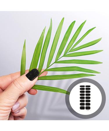 FOMIYES Nail Accessories 6 Sheets Nail Polish Strips Stickers Self-adhesive Full Nail Wraps Stick on Nail Strips Fingernail Polish Decals for Women Girls Manicure Art Black Glitter Stickers - Buy Online on GoSupps.com