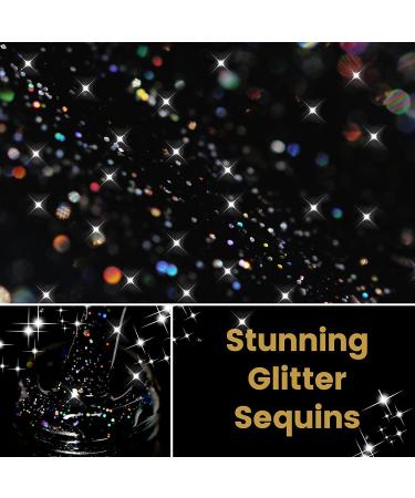 Likomey Gel Nail Polish 15ml - Colorful Black Glitter | Soak Off UV Gel for Salon & Home Manicures - Buy Online on GoSupps.com