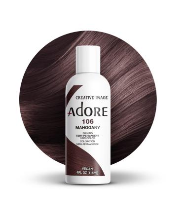 Adore Shining Semi Permanent Hair Colour 106 Mahogany 106 Mahogany 118 ml (Pack of 1) - Buy Online on GoSupps.com