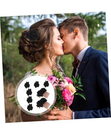 FOMIYES 2 Sets Rose Hair Clip Rose Hairpin for Women Wedding Flower Hair Accessories Floral Hair Clip Wedding Hair Comb Flower for Hair Bridal Bride Flower Girl Iron Artificial Flower - Buy Online on GoSupps.com