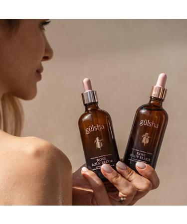 g lsha Rose Body Elixir Luxurious Rose Body Oil 100 ml / 3.38 Fl Oz Deep Moisturizing Firming & Nourishing with Vitamins A D E & Omegas Jojoba Oil Baobab Oil - Buy Online on GoSupps.com