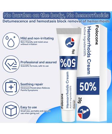 Folocone Hemorrhoid & Piles Treatment Ointment - Relieves Discomfort and Soothes Itching - Buy Online on GoSupps.com