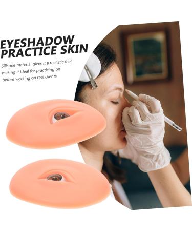 Gogogmee Lash Practice Mold 1 pair Models Eye Eyebrow Practice Model Silicone Skin Makeup Eyeshadow Training Boards 7.70X5.70X1.50CM As Shown - Buy Online on GoSupps.com