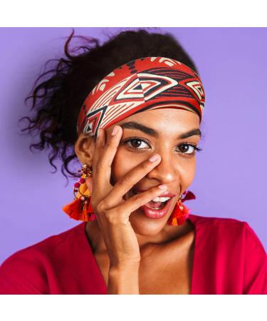 4 Pieces African Wide Boho Headbands for Women | Stylish & Unique African Headbands - Buy Online on GoSupps.com