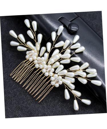Angoily Bride Headpieces for Wedding Side Hair Comb Hair Claw Clips for Women Goody Hair Clips for Women Hair Combs for Women Crystal Hair Comb Tiara Pearl Accessories Miss - Buy Online on GoSupps.com