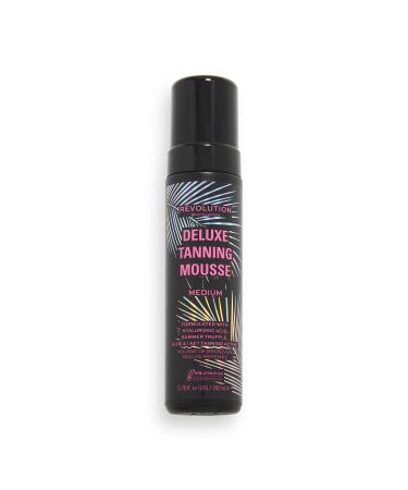 Revolution Beauty Deluxe Tanning Mousse Non-Sticky Formula with Hyaluronic Acid Light/Medium 200ml - Buy Online on GoSupps.com