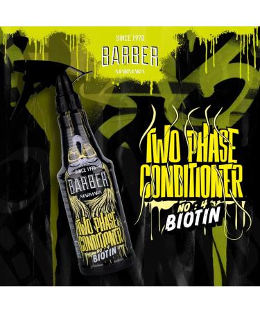 BARBER MARMARA Two Phase Conditioner Men's No.4 Biotin 500 ml Leave in Hair Care Men Anti Split Ends Hair Perfume Spray Treatment Detangling Spray Leave in Conditioner Spray Men - Buy Online on GoSupps.com