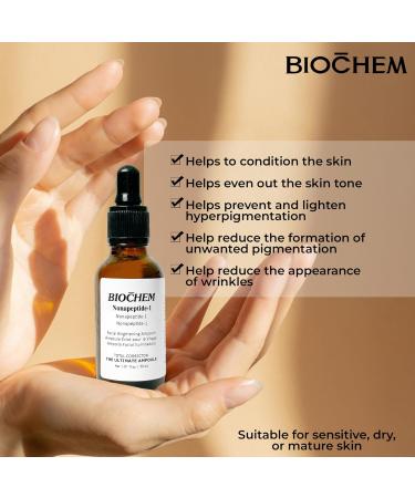 Buy BIOCHEM Nonapeptide-1 Facial Brightening Ampoule 1.01 fl oz | International Shipping Available - Buy Online on GoSupps.com
