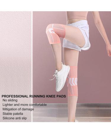 Buy Sports Knee Pads - Running Knee Protector & Support Braces - Breathable & Elastic - 2 Pcs Knee Support for Exercise (M - Buy Online on GoSupps.com