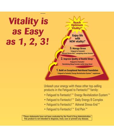 Revitalizing Sleep Formula - Enzymatic Therapy Fatigued to Fantastic! | 90 Veg Capsules - Buy Online on GoSupps.com