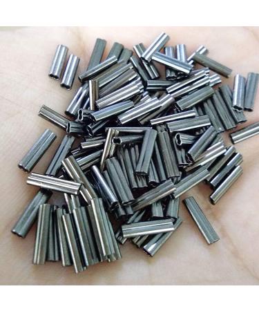 AGOOL Mini Copper Double Barrel Crimp Sleeves Kit - 300pcs/box - High Strength Brass Copper Crimping Loop Sleeve Fishing Line Tube Connector Kit - Buy Online on GoSupps.com