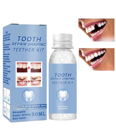 Temporary Tooth Kits Tooth Filling Repair Kit Modable False Teeth Kit Tooth Filler Tooth Repair Granules Fake Teeth Repair Beads Thermal Forming False Teeth Fixing Filling Missing Broken Tooth
