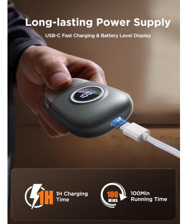 2024 Professional Nose Hair Trimmer for Men & Women | LED Screen & USB-C Rechargeable | International Shipping - Buy Online on GoSupps.com