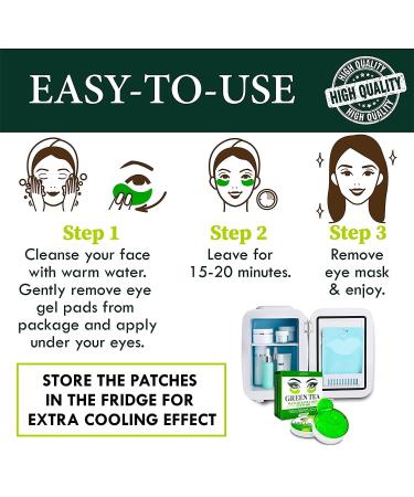 Puffy Eyes & Dark Circles Under Eye Mask with Collagen & Green Tea - Anti-Aging Treatment for Wrinkles, Puffiness & Bags - Buy Online on GoSupps.com
