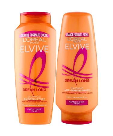 L'OR AL L'oreal Paris Elvive Hair Care Shampoo and Balm (Dream Long Shampoo 300 ml + Balm 250 ml)