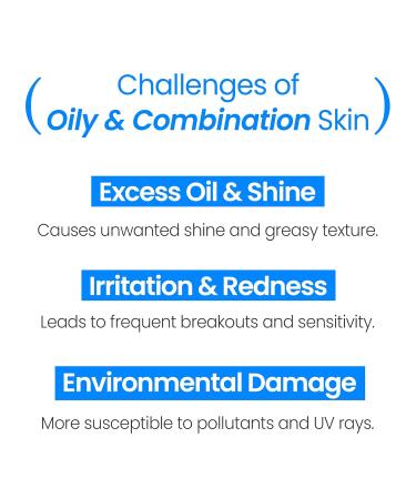Oil Control 89+ Cream for Oily & Combination Skin | Hydrating Moisturizer with Niacinamide Hyaluronic Acid & Squalane | No Silicone No Parabens - 50ml - Buy Online on GoSupps.com
