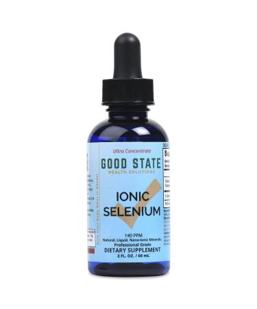 Good State Liquid Ionic Minerals - Selenium Ultra Concentrate - (10 drops equals 70 mcg) (100 servings per bottle) Unflavored 1.6 Fl Oz (Pack of 1)