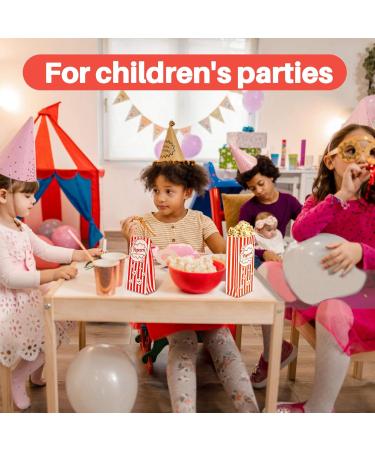 MAQIHAN 50 Popcorn Bags Individual Servings - Flat Bottom Paper Popcorn Bags Party Pop Corn Sleeves Bulk Carnival Halloween Snack Packs Gift Favor Treat bolsas para palomitas Movie Night Supplies - Buy Online on GoSupps.com