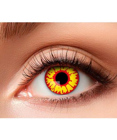 Boland Coloured Motif Contact Lenses - Non-Prescription Monthly 2 Pieces for Carnival Theme Parties & Halloween - Buy Online on GoSupps.com