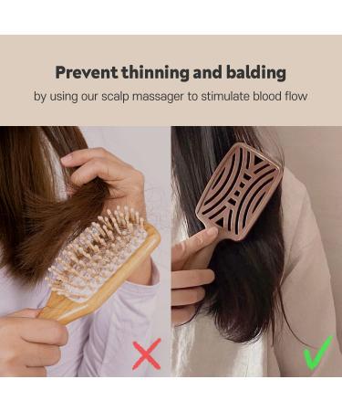 Mother's Corn Boar Bristle Hair Brush - Detangle & Ventilated Brush for All Hair Types | Promotes Shine and Texture - Buy Online on GoSupps.com