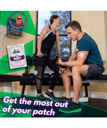 Monster Patch B-12 Energy Boost & Ashwagandha Blend - 60 Day Supply | Stress Relief & Calming Energy | 12 Essential Vitamins - Buy Online on GoSupps.com