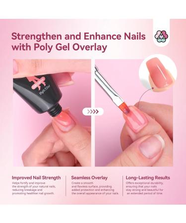 Saviland Poly Gel Nail Kit with Drill/U V Light - 6 Colors Jelly Poly Extension Set for DIY Nail Art at Home - Buy Online on GoSupps.com
