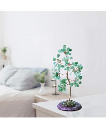 Mina Heal Crystal Gemstone Money Tree - Chakra Healing Feng Shui Good Luck & Prosperity | Green Aventurine Jade - Buy Online on GoSupps.com