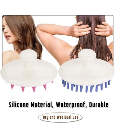 Buy Purple Scalp Massage Device - Anti-Slide Silicone Hair Brush for Scalp Care & Pet Grooming | International Shipping Available - Buy Online on GoSupps.com