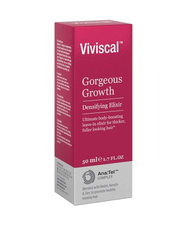 Viviscal Gorgeous Growth Densifying Leave-in Elixir 1.7 oz - Keratin, Biotin, Zinc for Thicker Fuller Hair - Ana Tel Proprietary Complex - Buy Online on GoSupps.com