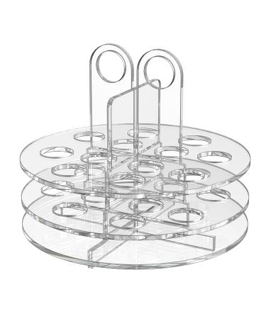 Marketing Holders Lucite Lipstick and Cosmetic Holder 12 Slot Storage Display Caddy Clear Acrylic Lip Gloss and Makeup Chapstick Liner Storage Solution