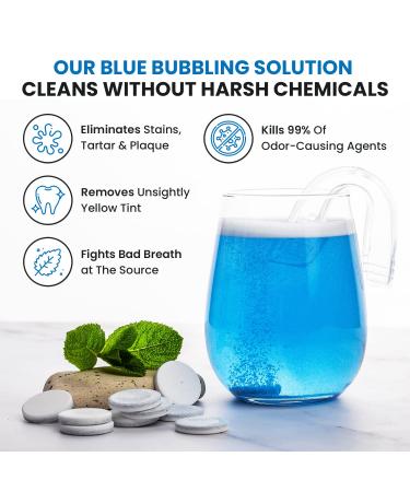 Retainer and Denture Cleaning Tablets - Removes Plaque & Stains, 4 Months Supply, 120 Count - Buy Online on GoSupps.com