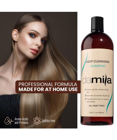 Deep Cleansing Shampoo | Clarifying Shampoo for All Hair Types | Removes Residue & Product Build Up | Ideal for Keratin Treatment | 16.9 Fl Oz - Buy Online on GoSupps.com