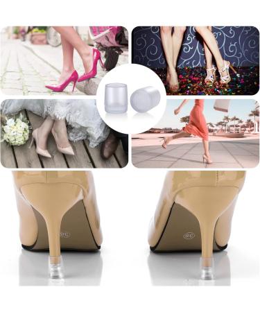 Molain 8 Pairs Sole Protector Heel Pads Transparent Rubber Bottom Caps Savers Covers High Heels Repair Replacement Inserts Caps Tips Guard Women Shoes Boot for Weddings Grass Garden - Buy Online on GoSupps.com
