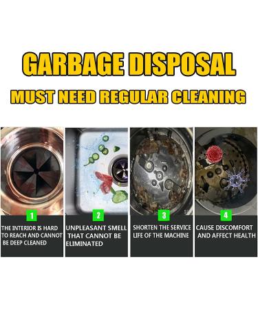 Wash Warrior Garbage Disposal Cleaner & Deodorizer Scrubbing Pack - 12pcs Lemon Scented Foaming Drain Cleaner for Kitchen Sink Care - Buy Online on GoSupps.com