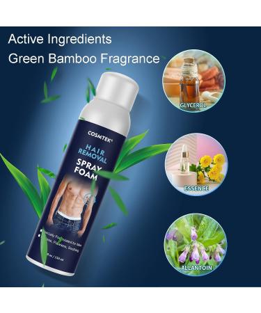 COSMTEK Men's Hair Removal Foam - Smooth & Gentle Depilatory Cream for Body & Face (5.07oz) - Buy Online on GoSupps.com