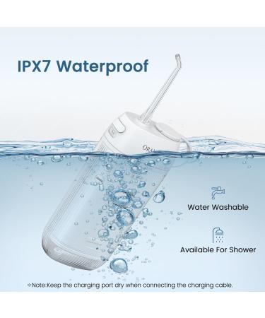 Portable Mini Water Flosser for Travel | Rechargeable IPX7 Waterproof Dental Care | 3 Tips for Teeth & Gums Perfect for Braces - Buy Online on GoSupps.com