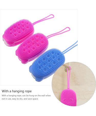 EXCEART Silicone Bath Body Brush - Exfoliating & Cleansing Scrubber for Women and Girls - Buy Online on GoSupps.com