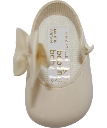 Pram Shoes for Baby Girls - Soft Sole, Made in Britain - Ivory, Size 3 UK - Buy Online on GoSupps.com
