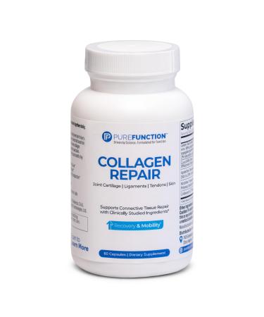 Collagen Repair Joint Support Supplement - Joint Tendons Ligaments Cartilage Repair - Type 2 Collagen Boswellia Turmeric Hyaluronic Acid & More - Joint Pain & Mobility (60 Capsules)
