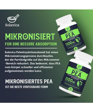 Palmitoylethanolamide (PEA) Liposome 1100mg with Luteolin Micronized PEA - High Purity Super Absorption and Optimum Effectiveness 60 Softgels - Buy Online on GoSupps.com