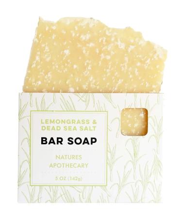 NATURE'S APOTHECARY Lemongrass & Dead Sea Salt Premium Bar Soap - Eco-Friendly Vegan Hypoallergenic Handmade Castile Soap - Shop All-Natural & Cold-Processed | DAYSPA Body Basics - Buy Online on GoSupps.com
