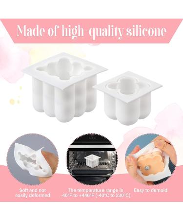 3D Silicone Soy Candle Mold Kit with 50 Wicks - Handmade Bubble Cube Mold Set for Candle Making and DIY Crafts - Buy Online on GoSupps.com