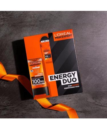 L'Oreal Men Expert Energy Duo Gift Set - 1x Hydra Energetic Shower Gel 1x Thermic Resist Anti-Perspirant Roll On Deodrant - Buy Online on GoSupps.com