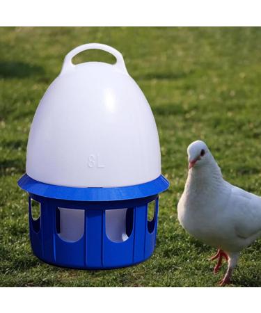 LOVIVER Portable Pigeon Waterer Drinker Cage Accessories Water Pot Container Water Bottle Automatic Bird Water Dispenser for Parrot Parakeet Dove 8L D 22cm H 38CM - Buy Online on GoSupps.com