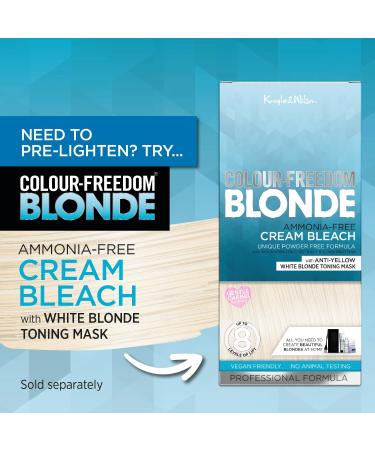 Colour Freedom Metallic Silver Violet Permanent Hair Dye with PurePlex. Ultra Glossy Conditioning Hair Colour. 100% grey coverage. By Knight & Wilson. - Buy Online on GoSupps.com