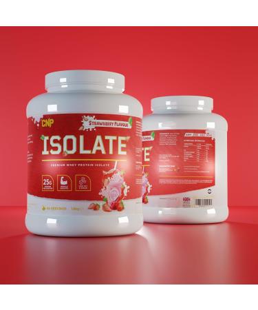 CNP Professional Premium Whey Protein Isolate 60/30 Servings 25g Protein Low Sugar and Fats 1.8kg & 900g 6 New Great Tasting Flavours (Strawberry 1.8kg) Strawberry 1.8kg - Buy Online on GoSupps.com