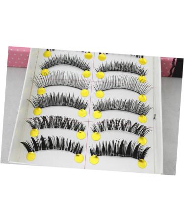 minkissy 10 Pairs Cross Eyelashes Fake Lashes Natural Eyelashes False Eyelash Fake Eyelash Nude Makeup - Buy Online on GoSupps.com