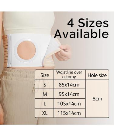 Ostomie Belt - Unisex Stoma Bond & Elastic Hernia Support | Breathable Stoma Tandage | Available in 4 Sizes | International Shipping - Buy Online on GoSupps.com