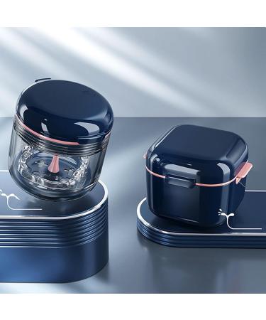 KUFOO Aligner Etui | Dustproof Prosthesis Case PP | Excellent Sealing & Protection | Jewelry Blue with Brush - Perfect for Outdoor Use - Buy Online on GoSupps.com